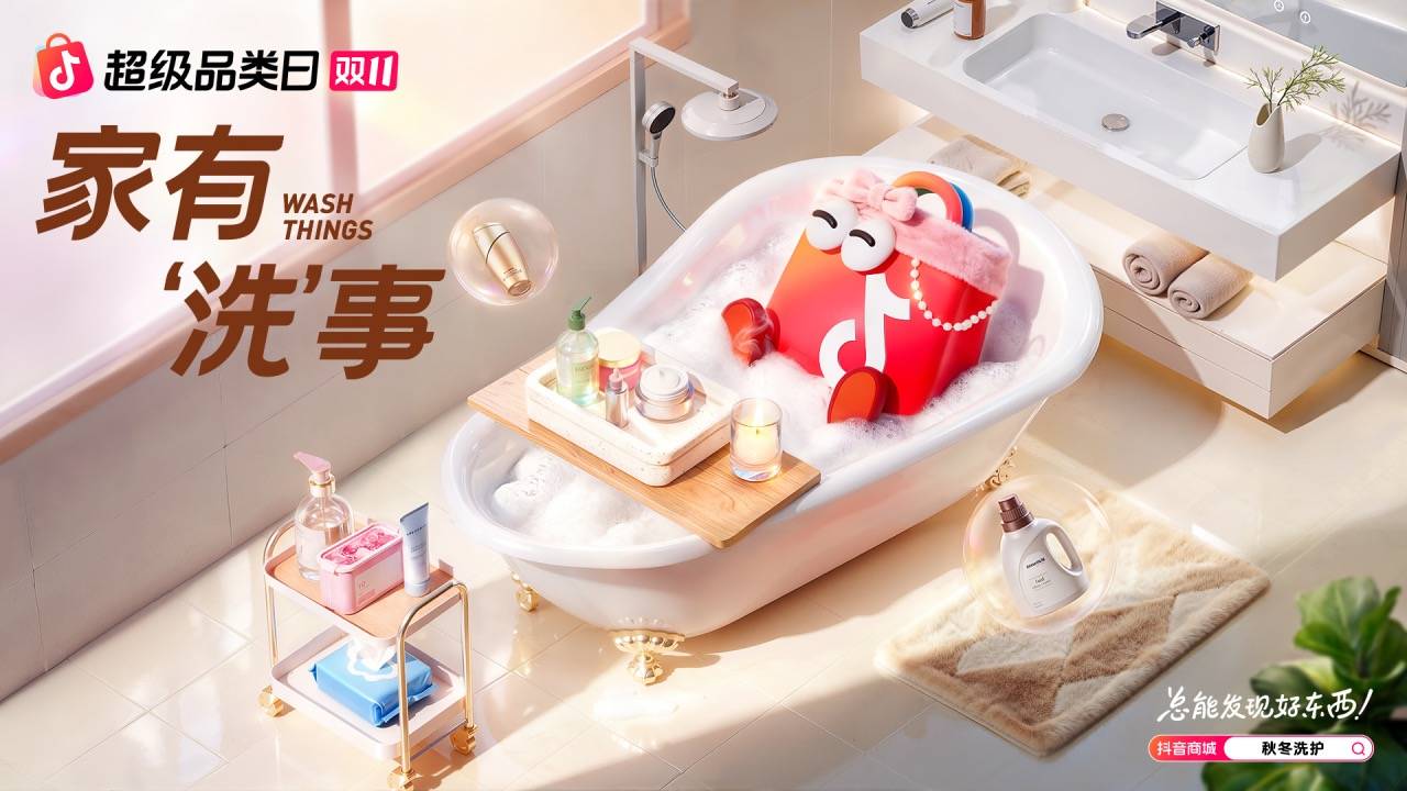  秋冬洗护三大趋势来袭，抖音商城「双11洗护品类日」正式上线！